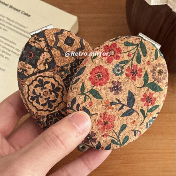 Vintage Foldable Double-Sided Vanity Mirror - Image 4